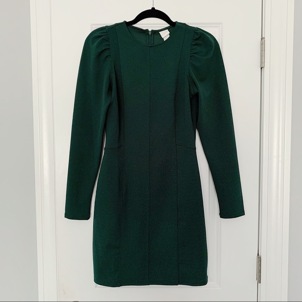H&M Long Puff Sleeved Mini Dress